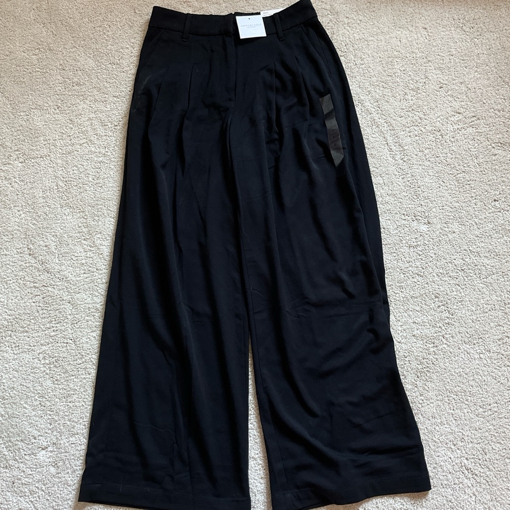American Eagle Outfitters Black Stretch Trousers